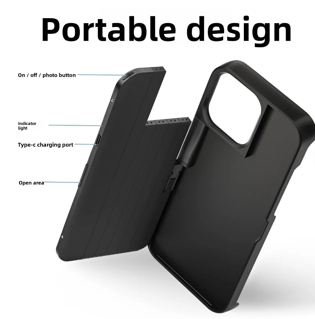 3-in-1 Phone Case with Bluetooth Selfie Stick & Remote Control
