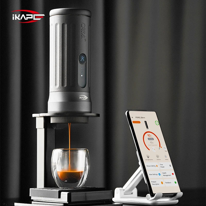 IKAPE Kapo K2 Portable Espresso Maker – 51/58mm Manual Coffee Machine for Home, Travel & Camping