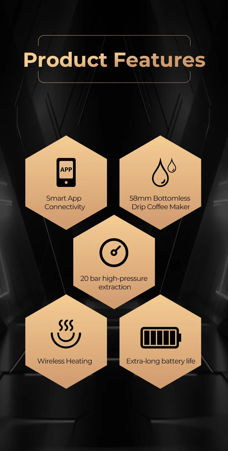IKAPE Kapo K2 Portable Espresso Maker – 51/58mm Manual Coffee Machine for Home, Travel & Camping